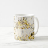 抽象芸術水彩背景:dandelion、juniper コーヒーマグカップ (正面右)