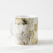 抽象芸術水彩背景:dandelion、juniper コーヒーマグカップ (正面左)
