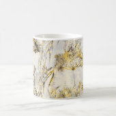 抽象芸術水彩背景:dandelion、juniper コーヒーマグカップ (中央)