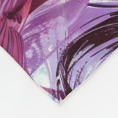 抽象芸術水彩虹彩プリント フリースブランケット (角)