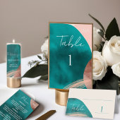 抽象芸術水彩表番号カード テーブルナンバー