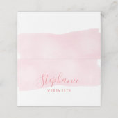 抽象芸術水彩赤面ピンク座席表 プレイスカード (外部開封)