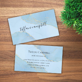 抽象芸術水彩金ゴールドグリッターメイクアップアーティスト 名刺