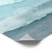 抽象芸術水彩青海 ポスター (角)