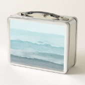 抽象芸術水彩青海 メタルランチボックス (裏面)
