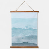 抽象芸術水彩青海 吊り下げ型タペストリー (正面)