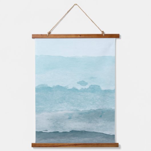 抽象芸術水彩青海 吊り下げ型タペストリー (正面)