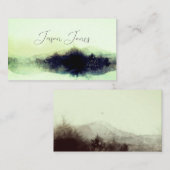 抽象芸術水彩風景ミニマル芸術的ト 名刺 (正面/裏面)