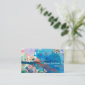 抽象芸術水彩07名刺 名刺 (スタンド正面)