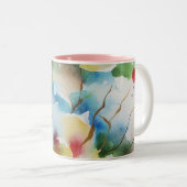 抽象芸術水彩 ツートーンマグカップ (正面右)