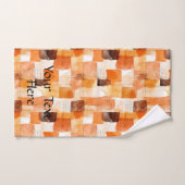 抽象芸術水彩、秋パレット ハンドタオル (ハンドタオル)