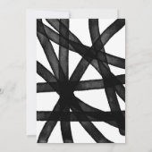 抽象芸術水彩|結婚式招待状 招待状 (裏面)