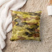 抽象芸術水彩：迷彩絞り染め クッション (ブランケット)