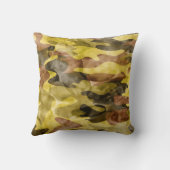 抽象芸術水彩：迷彩絞り染め クッション (裏面)