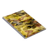 抽象芸術水彩：迷彩絞り染め ノートブック (右側)