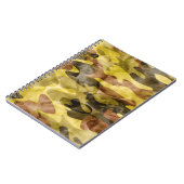 抽象芸術水彩：迷彩絞り染め ノートブック (左側)