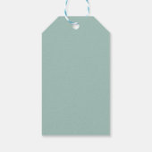 抽象芸術水彩《鳥》アメリカゴガラ-ティール（緑がかった色） ギフトタグ (裏面)