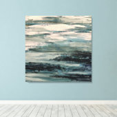 抽象芸術水景絵を描の キャンバスプリント (インサイチュ (ウッドフロア))
