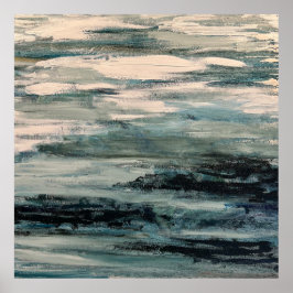 抽象芸術水景絵を描の ポスター