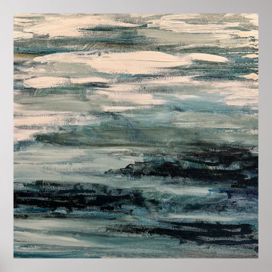 抽象芸術水景絵を描の ポスター (正面)