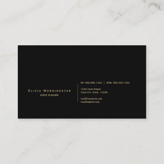 抽象芸術水晶カラー 名刺 (裏面)