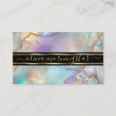 抽象芸術水晶カラー 名刺 (正面)