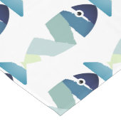 抽象芸術水泳青魚 ロングテーブルランナー (コーナー)