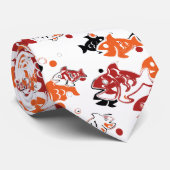 抽象芸術水泳魚パターンデザイン ネクタイ (ロール)