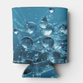 抽象芸術水滴青色反射 缶クーラー (裏面)