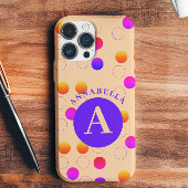 抽象芸術水玉模様パターン iPhone 16ケース