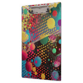 抽象芸術水玉模様 クリップボード (左)