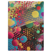 抽象芸術水玉模様 クリップボード (裏面)