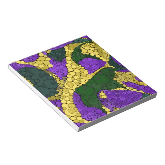 抽象芸術水玉模様 ノートパッド (アングル)