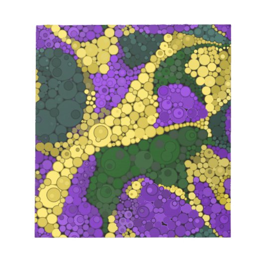 抽象芸術水玉模様 ノートパッド (正面)