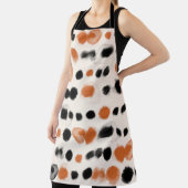 抽象芸術水玉模様：水彩ジオメトリ。 エプロン (インサイチュ)