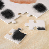 抽象芸術水玉模様：水彩ジオメトリ。 ジグソーパズル (側面)