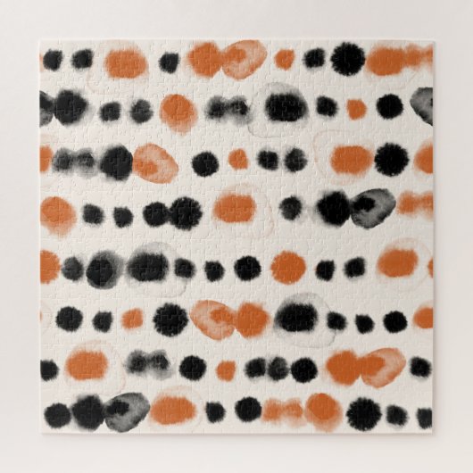 抽象芸術水玉模様：水彩ジオメトリ。 ジグソーパズル (縦)