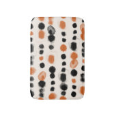 抽象芸術水玉模様:水彩ジオメトリ。 バスマット (正面縦)