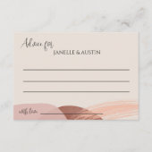 抽象芸術水結婚色アドバイス エンクロージャーカード (正面)