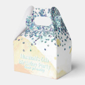 抽象芸術水絵を描色の絵を描パーティー フェイバーボックス (正面サイド)