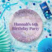 抽象芸術水絵を描色の絵を描パーティー ペーパープレート (パーティー)