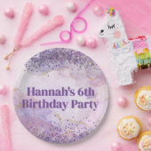 抽象芸術水絵を描色の絵を描パーティー ペーパープレート (パーティー)