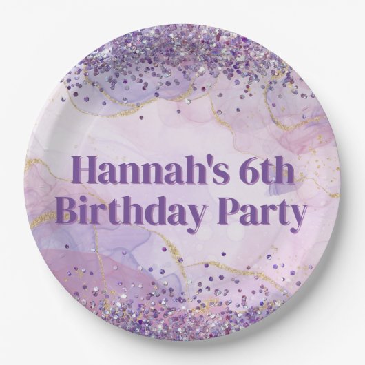 抽象芸術水絵を描色の絵を描パーティー ペーパープレート (正面)