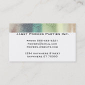 抽象芸術水絵を描色カスタム名刺 名刺 (裏面)