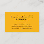 抽象芸術水絵を描色ファッションモダン 名刺 (裏面)