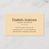 抽象芸術水絵を描色ファッションモダン 名刺 (裏面)