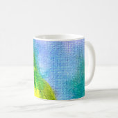抽象芸術水絵を描色背景抽象、acr コーヒーマグカップ (正面右)