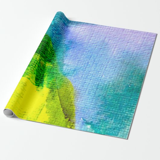 抽象芸術水絵を描色背景抽象、acr ラッピングペーパー (アンロールド)