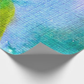 抽象芸術水絵を描色背景抽象、acr ラッピングペーパー (角)