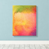 抽象芸術水絵を描色背景 キャンバスプリント (インサイチュ (ウッドフロア))